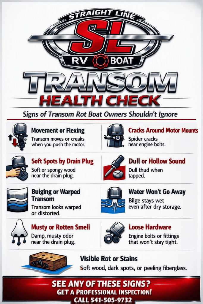 Graphic image with a checklist for a transition health check that boat owners shouldn't ignore. 